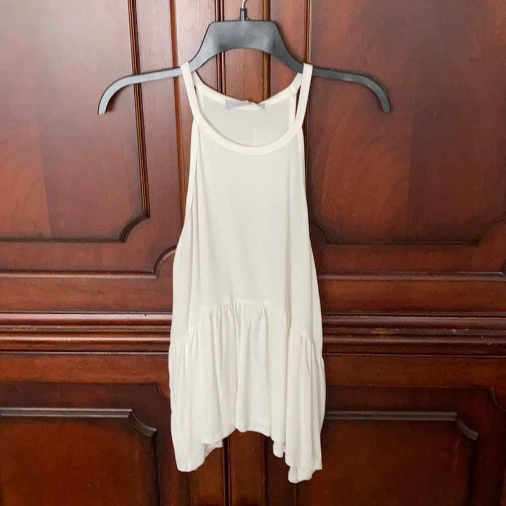 white tank top